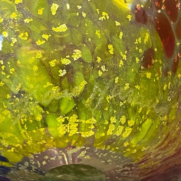 Vintage Rare Murano Glass SIGNED Puffer Fish Silver Speckled Art Glass Sculpture - Picture 15 of 15